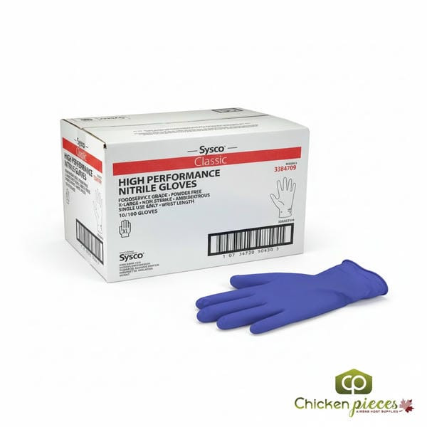 Sysco Classic Glove Nitrile Powder-Free Extra Large 100 CT  (10/Case)