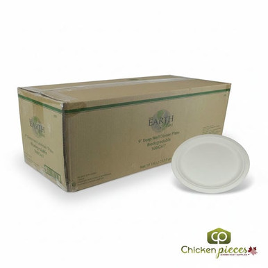 Sysco Biodegradable Plates 9 in Deep Well