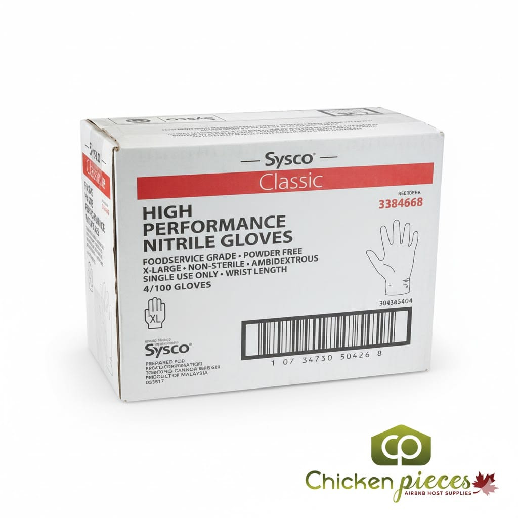 Sysco Classic Glove Nitrile Powder-Free Extra Large 100 CT (4/Case)