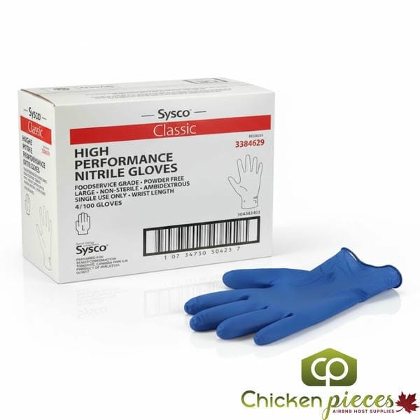 Sysco Classic Glove Nitrile Powder-Free Large 100 CT(4/Case)