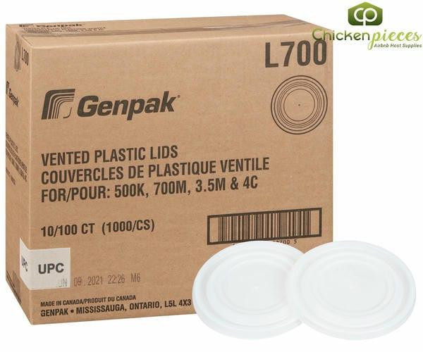 Genpak High Impact Lid Plastic Clear Vented for 4 oz. Container (1000/Case)