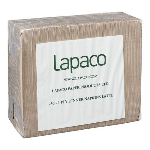 Lapaco Embossed Latte Paper Dinner Napkins 1 Ply (3000/Case)