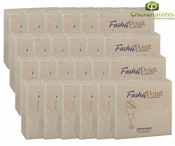 Fashnpoint Napkin Dinner 16x16 Ultra 1/4 Fold Natural 50CT (24/Case)