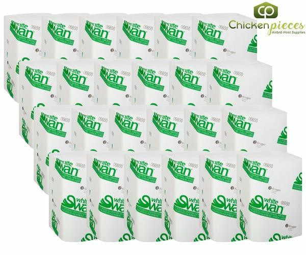 White Swan Napkin Dispenser 2 Ply Interfold 250 CT (24/Case) - Soft, Absorbent