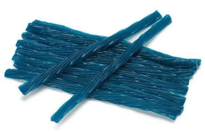 Blue Raspberry Licorice Twists Bulk Size 20lbs/9.07 kgs