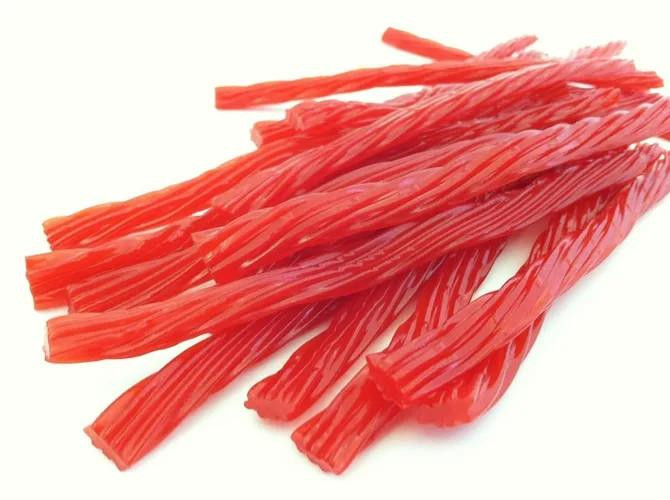 Cherry Licorice Twists Bulk Size 20lbs/9.07 kgs