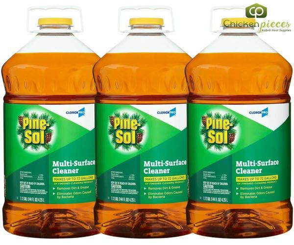 Pine-Sol All-Purpose Disinfectant Cleaner, Original Pine Scent, 4.25 L/1.1 Gallon(3/Case)