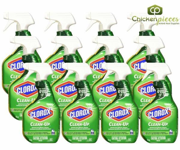 Clorox Clean-Up Disinfectant Bleach Cleaner Spray, Fresh Scent, 946 mL/32 oz (12/Case)