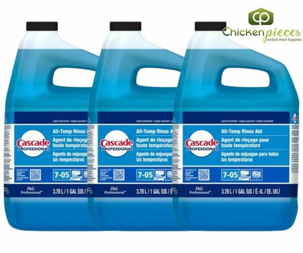 Cascade Professional All Temp Rinse Aid, Concentrate Closed Loop 3.78 L/1 Gallon (2/Case)