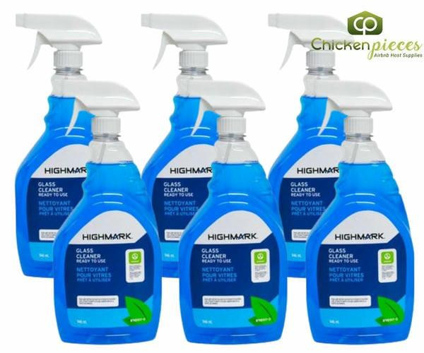 Highmark Glass Cleaner, Ready-to-Use Spray Bottle 946 mL/32 oz(6/Case)