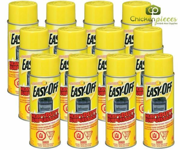 Easy-Off Heavy-Duty Oven Cleaner, Aerosol Spray, Lemon Scent, 400g/14.1 oz(12/Case)
