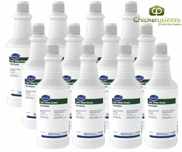 Diversey Crew Mean Green Heavy-Duty Disinfectant Bowl Cleaner, 946 mL/32 oz(12/Case)
