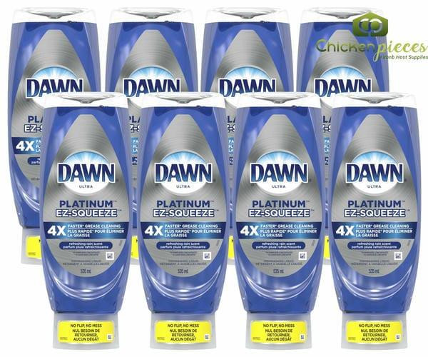 Dawn EZ-Squeeze Platinum Dishwashing Liquid Dish Soap, Refreshing Rain Scent, 535 mL/18.09 oz(8/Case)