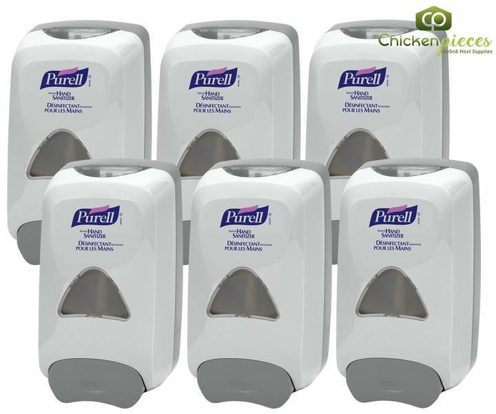 Purell FMX Push-Style Hand Sanitizer Dispenser, White, 1,250 mL Capacity (6/Case)