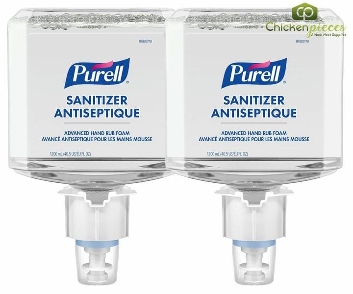 Purell Healthcare Advanced 70% Alcohol Hand Sanitizer Gentle & Free Foam, 1,200 mL/40.58 oz (2/Case)