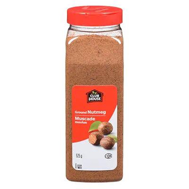 Club House, Quality Natural Herbs and Spices, Ground Nutmeg, 525g