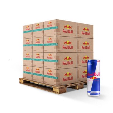 Red Bull Energy Drink Slim Cans 250ml (24/case)- Pallet Of 72 Cases
