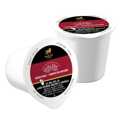 Marley Coffee One Love Fairtrade K-Cup Pods 96 case