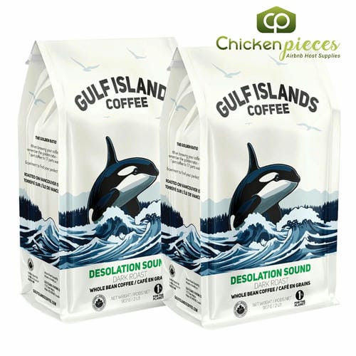 Desolation Sound Dark Roast Organic Coffee Beans 907g/4Lbs (2/Case)