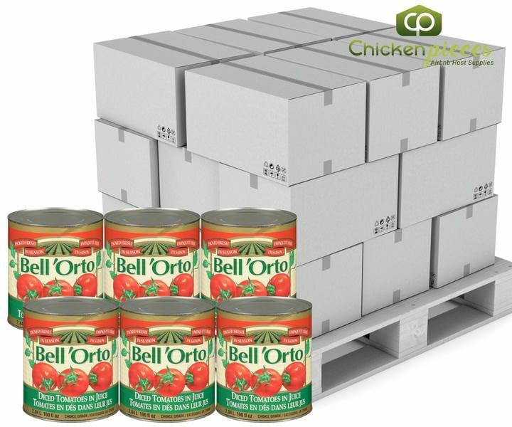 Bell 'Orto Diced Tomatoes In Juice Bulk 2.84Liter | 6/CASE | 50 CASES PER PALLET-(Total 300 Units)
