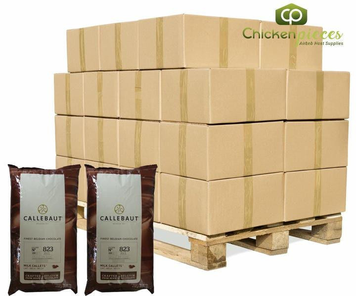 Barry Callebaut Couverture Milk Chocolate Callets Bulk 10 Kg | 2/CASE | 50 CASES PER PALLET-(Total 100 units)