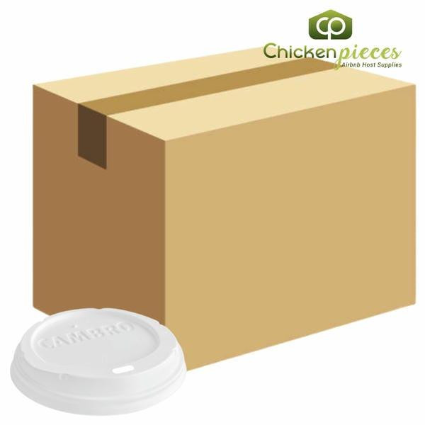 Cambro CLSSM8B5148 Disposable White Sip Through Lid fits Cambro (1000/Case)