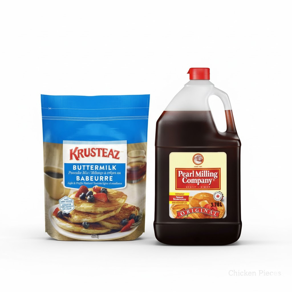 Krusteaz Buttermilk Pancake Mix 4.54kg & Pearl Milling Syrup 3.78L Bundle