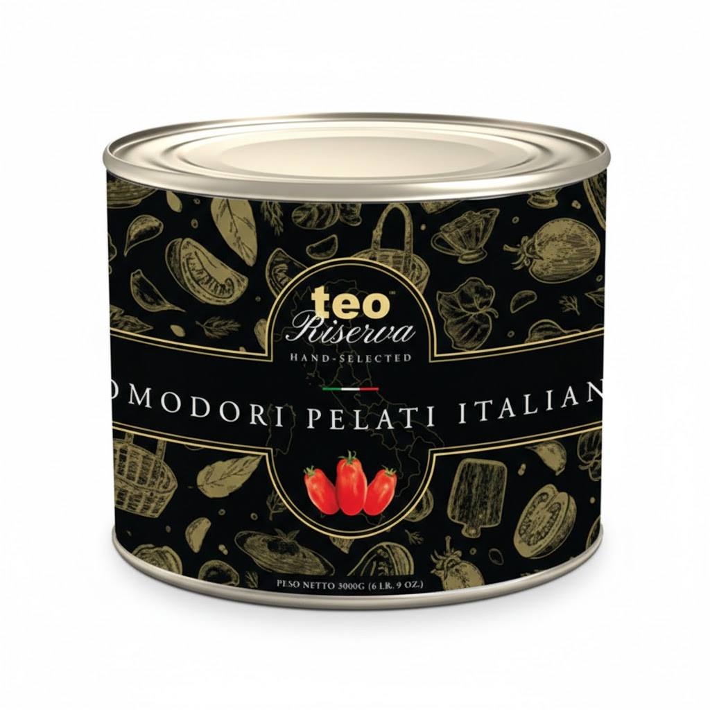 Teo Whole Peeled Italian Tomatoes 3 KG - Bulk Pizza Sauce