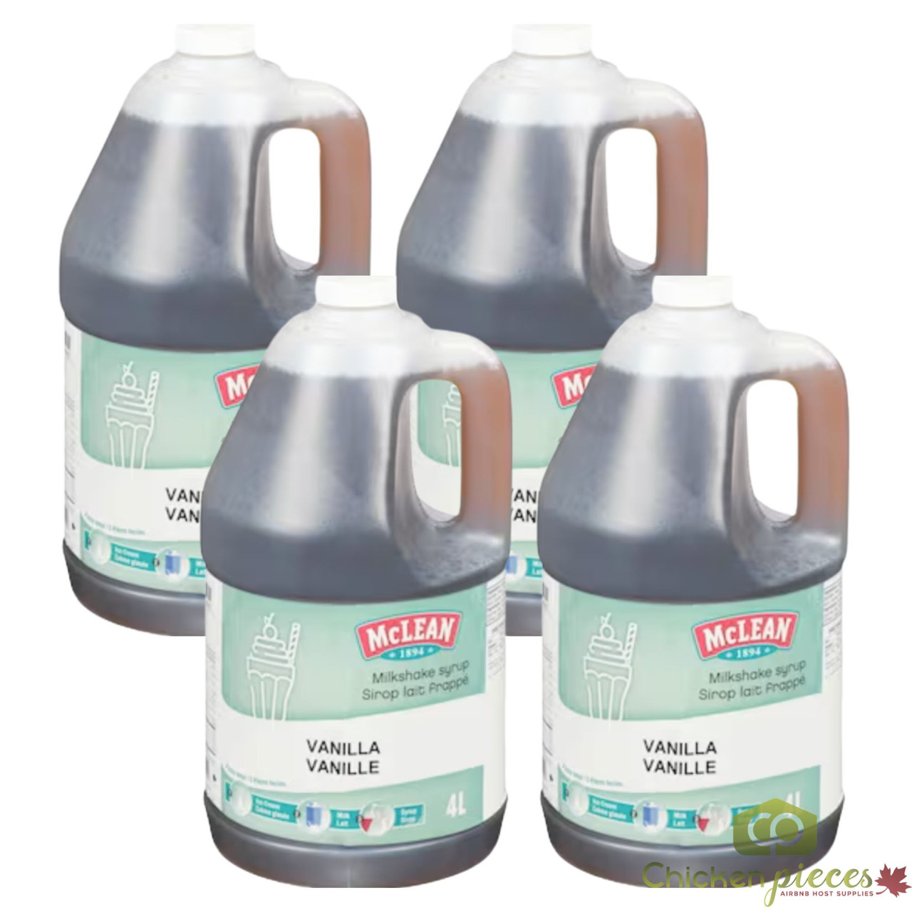McLean Slush Syrup 5:1 Concentrate - Multiple Flavors - 4 Litre (4/Case)