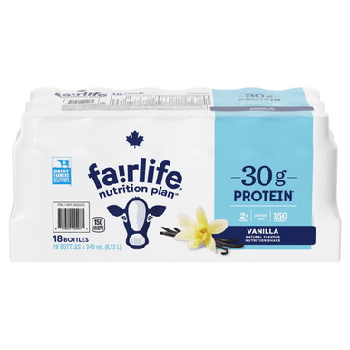Fairlife Vanilla Protein Shake, 18 × 340 mL Case