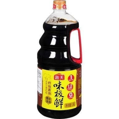 A small bowl of dark tamari soy sauce