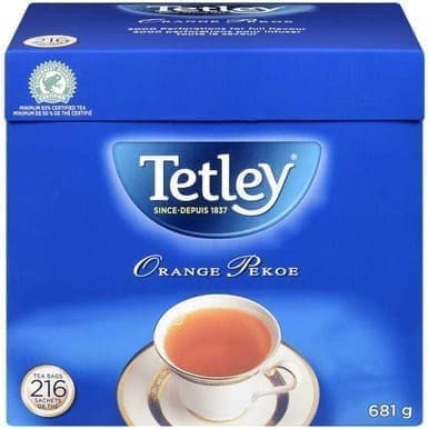 TETLEY Orange Pekoe Black Tea 216 ea