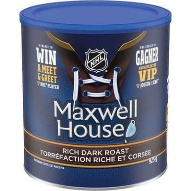 Maxwell House Rich Dark Roast Ground Coffee 925g