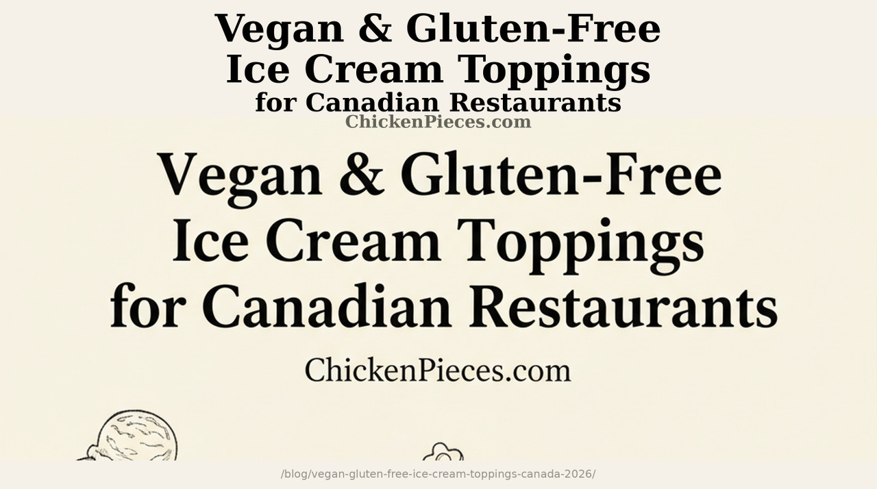 Vegan and gluten-free ice cream toppings for Canadian restaurants