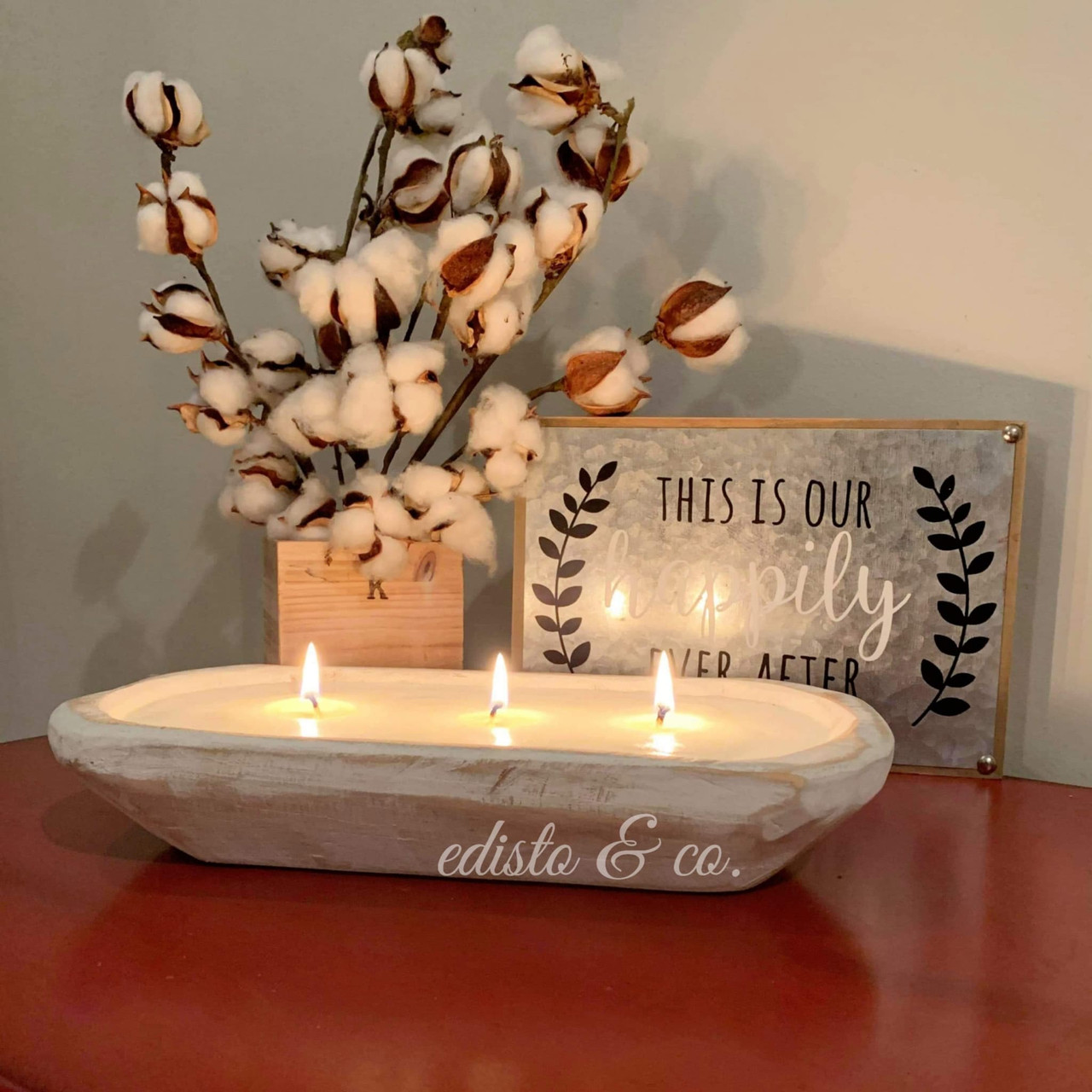 DIY Rustic White Wood Bowl Candle Making Kits — Our Rustic Heart Candle Co.