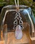 Sterling & 14kt rose gold pendant with 22.31ct Rainbow Moonstone.