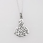 The Radanta Knot Pendant features intricate, pierced knotwork.