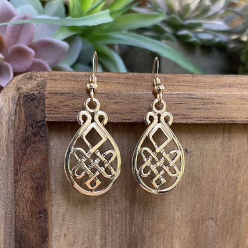 Celtic earrings - Silver - earring 190h | Drop earrings | Celtic Gold