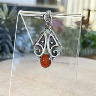 The Soay Gem Pendant with Red Lace Agate.