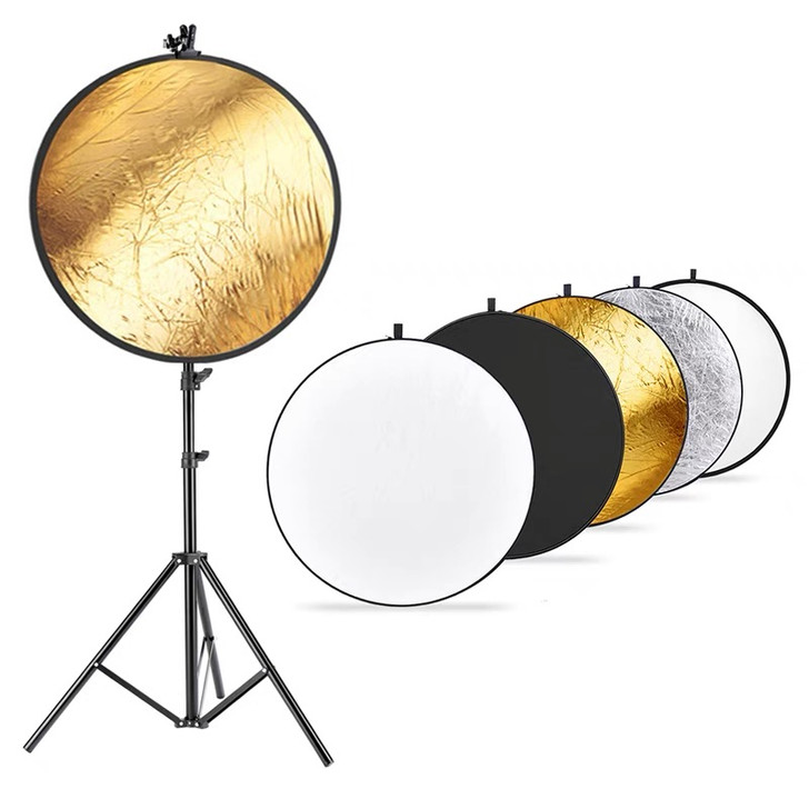 Photo Studio Photography Light Stand + 5 in 1 Photo Light Reflector