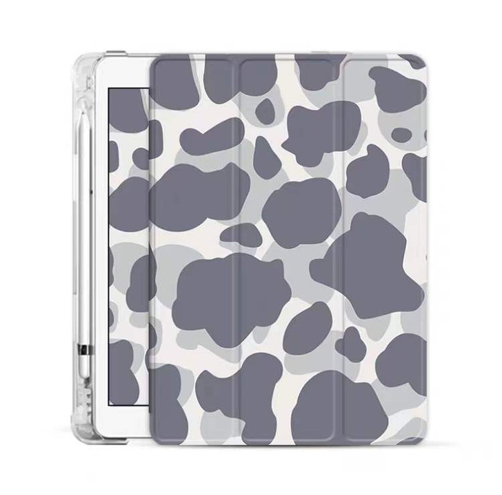 Purple Animal Print Protective Case For iPad