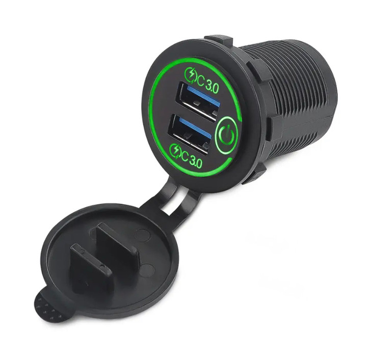 Quick Charge 3.0 Dual USB Car Charger Socket