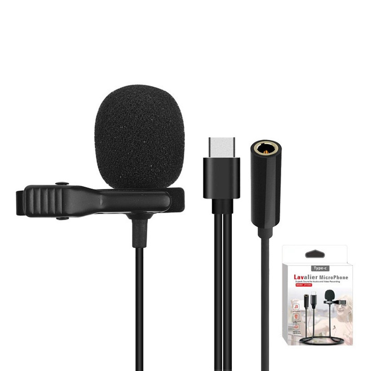 Portable Mini Wired Lavalier Microphone (Type-C)