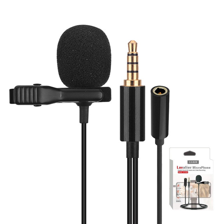 Portable Mini Wired Lavalier Microphone (3.5 AUX)