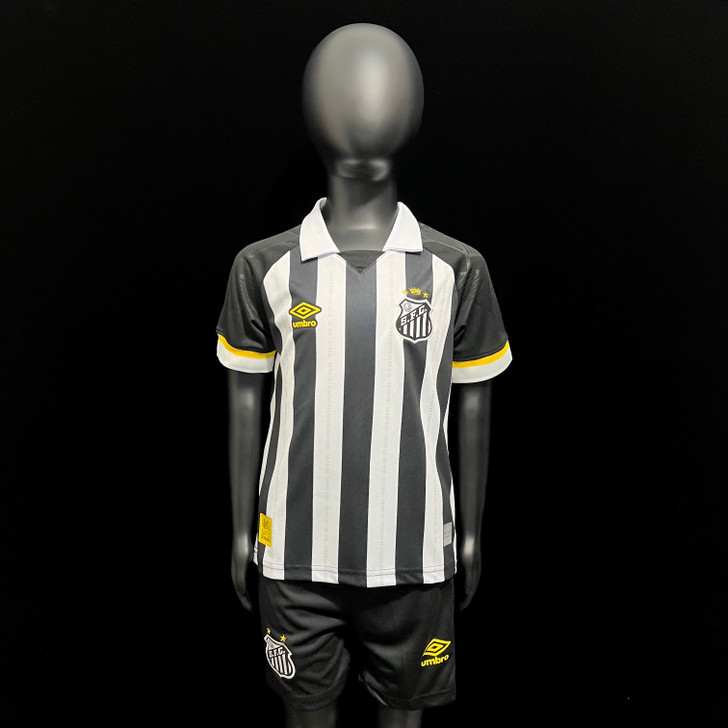 Santos F.C  Home Kids Jersey 23/24 Season | - White/ Black