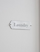 Enamel Laundry Sign