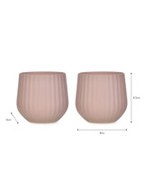 Pair of Linear Tumblers - Pink Gin