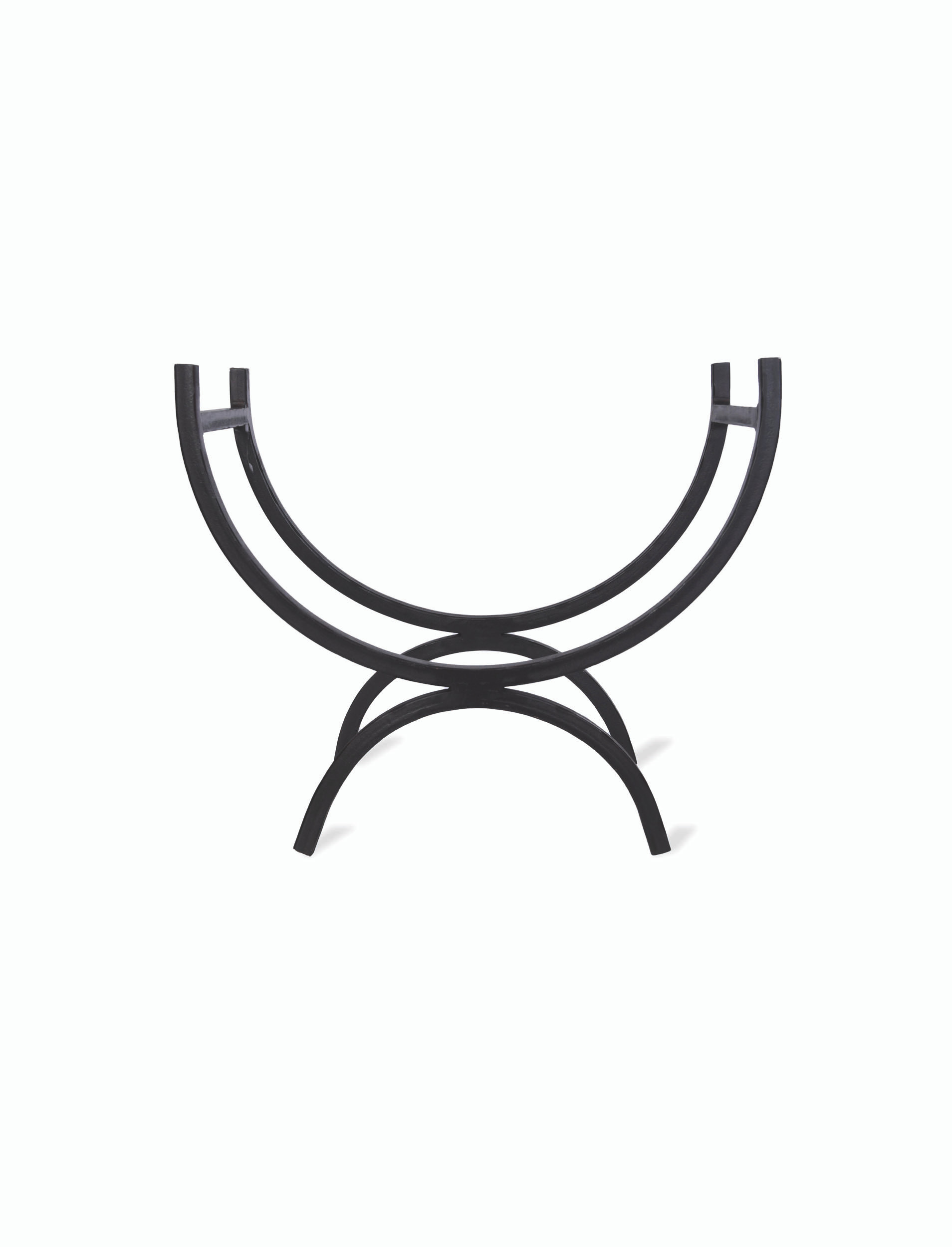 Wrought Iron Log Holder in Small Garden Trading