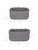 Set of 2 Chesil Rectangular Baskets - Grey