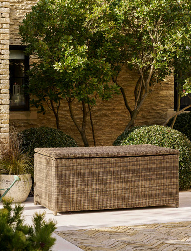 Skala Storage Box Large Dark Rattan Garden Trading